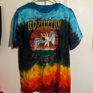 Led Zeppelin Tie-Dye T-shirt Size Large